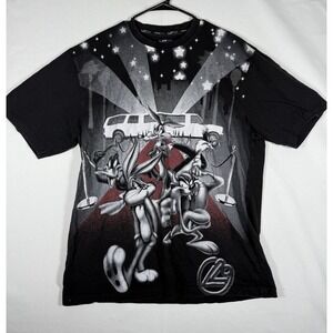 Vintage Lot 29 Shirt Mens XXL Looney Tunes Taz Bugs Bunny Y2K All Over Print